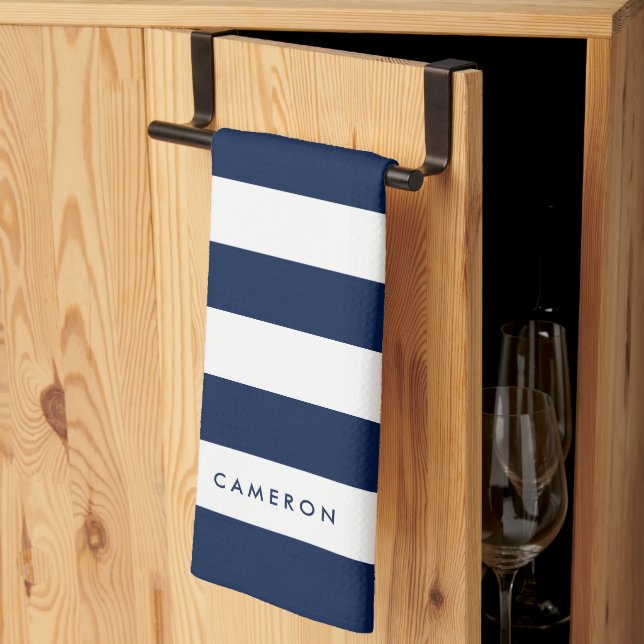 Linge De Cuisine Blancs personnalisés et couleurs modifiables (Pliage en tiers)