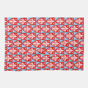 Linge De Cuisine Blason de Florence Lys Florentin rouge