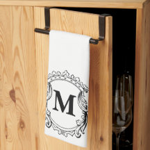 Blason de monogramme élégant personnalisé