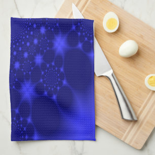 Linge De Cuisine Bleu Éblouissant