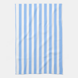 Linge De Cuisine Bleu et blanc rayures de bonbons
