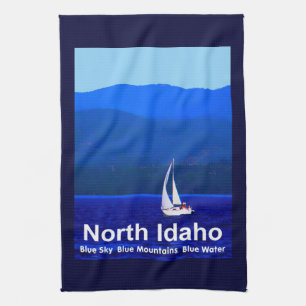 Linge De Cuisine Bleu nord de l'Idaho