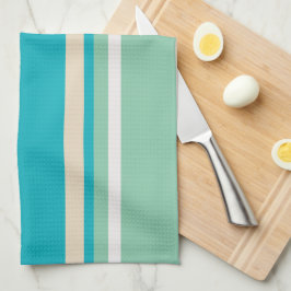 Linge De Cuisine Bleu turquoise, vert et turquoise