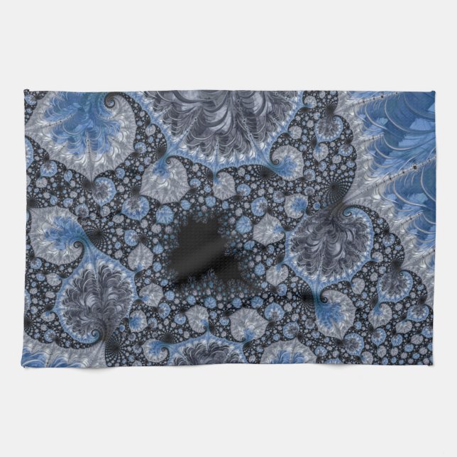 Linge De Cuisine Bleus Abstract (Horizontal)