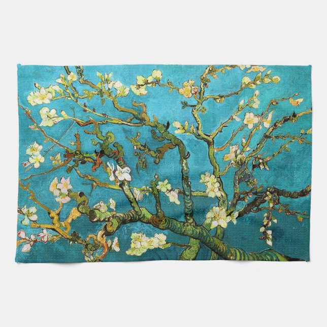 Linge De Cuisine Blossoming Almond Tree Van Gogh Fine Art (Horizontal)