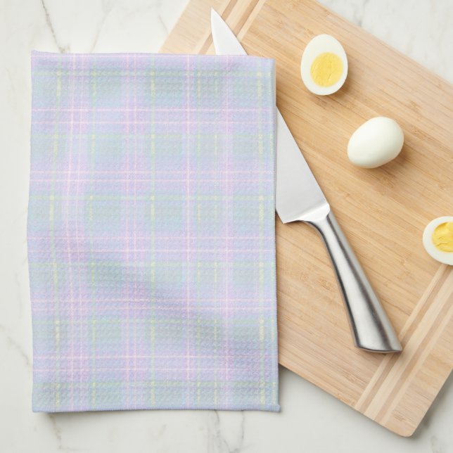 Linge De Cuisine  Blue Aqua Praire Plaid (Quart Plié)