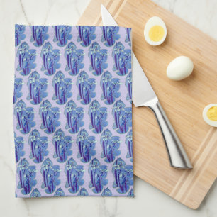 Linge De Cuisine Blue Irises Floral Design