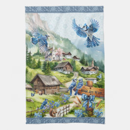 Linge De Cuisine Blue Jay Way Bluejays in Heaveny Mountain Village
