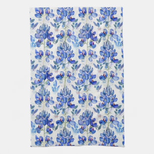 Linge De Cuisine Bluebonnet Texas Wild Flower Motif