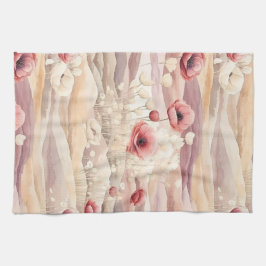 Linge De Cuisine Blush Crème Bourgogne Fête de Mariage Florale