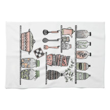 Boho Chic Ferme Décor Coral Rose Vert