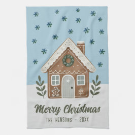 Linge De Cuisine Boho Cookie House Snowflakes Famille