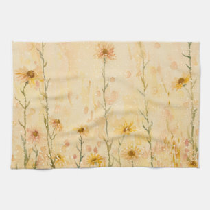 Linge De Cuisine Boho Fleurs Sauvages Vintage