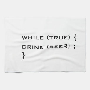 Linge De Cuisine Boire de la bière