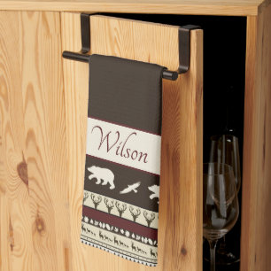 Linge De Cuisine Bois d'automne personnalisés
