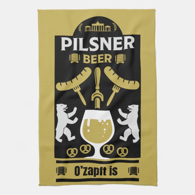 Linge De Cuisine Boissons allemandes de bière Pilsner (Vertical)