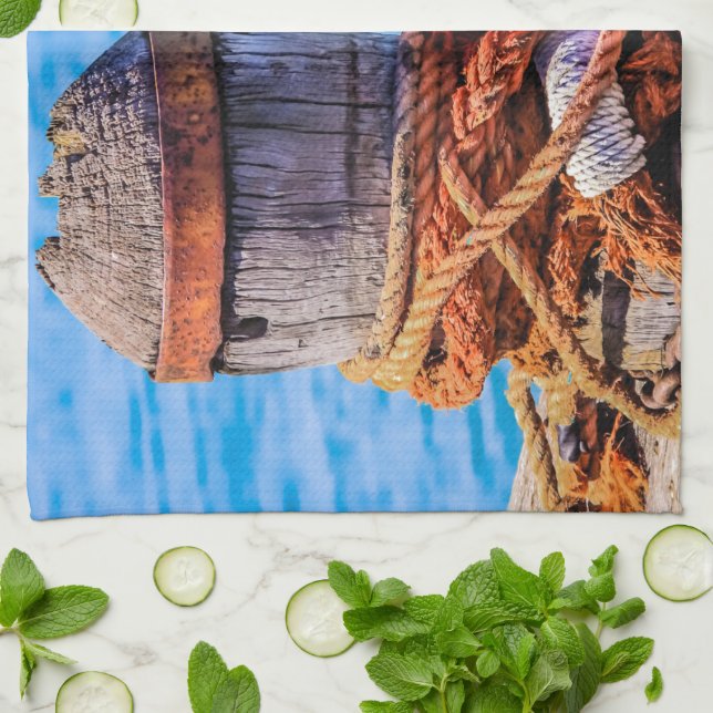 Linge De Cuisine Bollard Old Mooring (Plié)