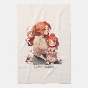 Linge De Cuisine Bond adorable maman et fille (13)