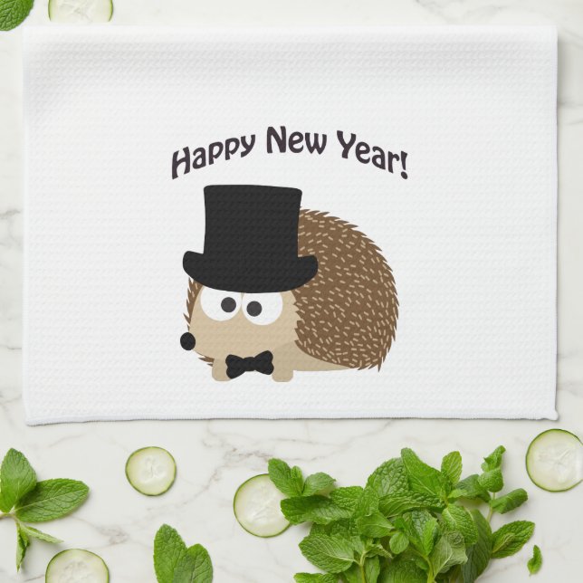 Linge De Cuisine Bonne année ! Dapper Hedgehog (Plié)