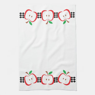 Linge De Cuisine Bordure Apple