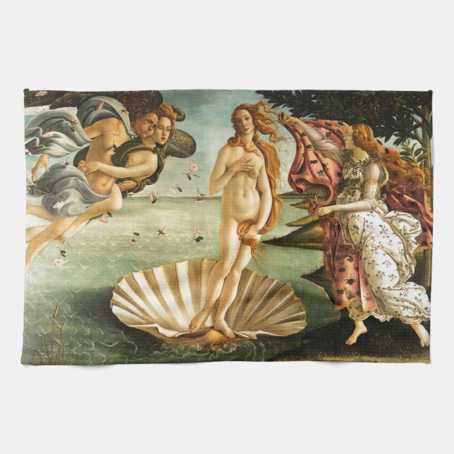 Linge De Cuisine Botticelli Naissance De La Peinture D'Art Renaissa (Horizontal)