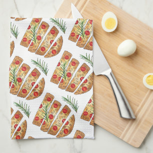 Linge De Cuisine Boulangerie italienne Focaccia Huile d'olive Pain 