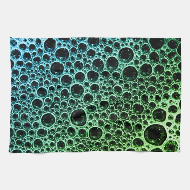 Linge De Cuisine Boule de savon soudaine turquoise noir mignon (Horizontal)