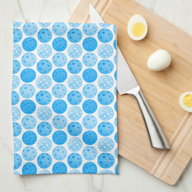 Linge De Cuisine Boules de Pickleball - Boules de Pickleball Bleues (Quart Plié)