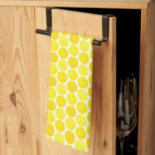 Linge De Cuisine Boulettes jaunes rebondissant dans la cuisine