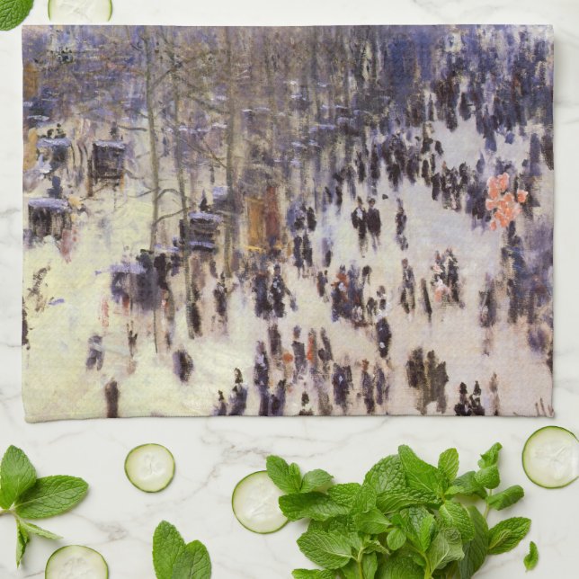 Linge De Cuisine Boulevard des Capucines par Claude Monet, Art nouv (Plié)