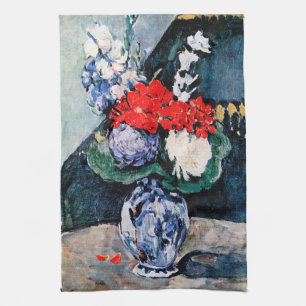 Linge De Cuisine Bouquet avec Little Delft, Paul Cezanne
