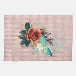 Linge De Cuisine Bouquet vintage Luna Moth