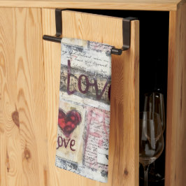 Linge De Cuisine Bourgogne série Saint-Valentin Design 7