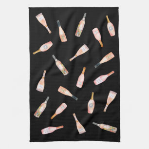 Linge De Cuisine bouteille de vin rose rosé rose bouteille d'aquare