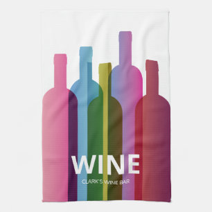 Linge De Cuisine Bouteilles à vin personnalisées Style moderne