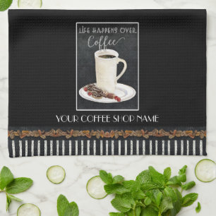 Linge De Cuisine Boutique de chocolat noir blanc laté aux haricots