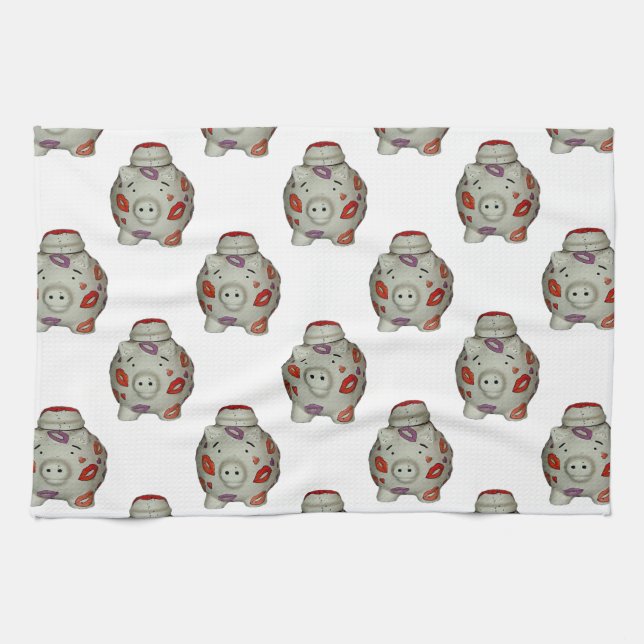 Linge De Cuisine Bouton à lèvres adorable (Horizontal)