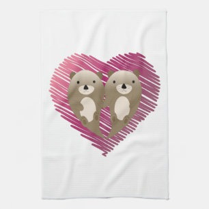 Linge De Cuisine Boutons flottantes mignonnes en amour