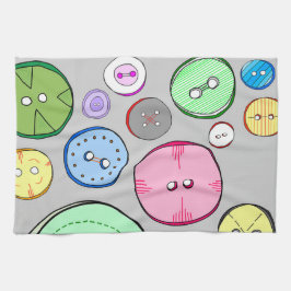 Linge De Cuisine Boutons Pastel