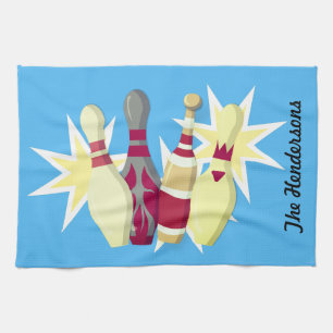 Linge De Cuisine Bowling de style vintage