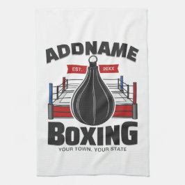 Linge De Cuisine Boxe Anneau AJOUTER NOM Boxer Gym Speed Sac