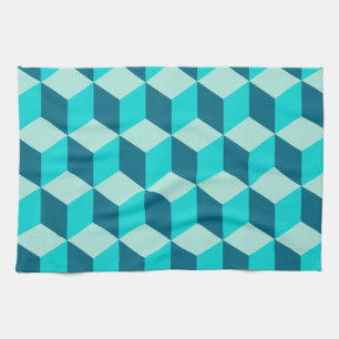 Linge De Cuisine Boy Blue Building Blocs Motif sans couture