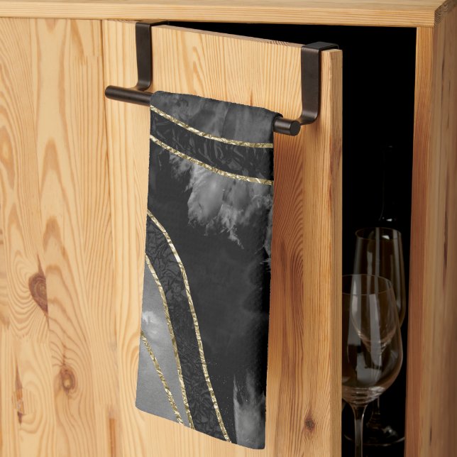 Linge De Cuisine Bracelet en or marbré 11 (Pliage en tiers)