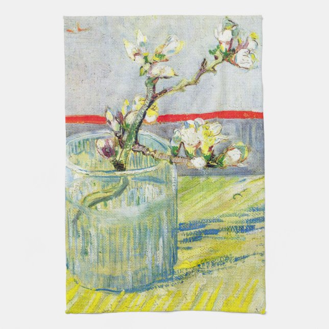 Linge De Cuisine Branche d'amande en fleurs par Vincent van Gogh (Vertical)