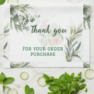 Linge De Cuisine Branche d'Eucalyptus Élégante – Confirmation de co