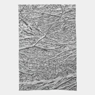 Linge De Cuisine Branches de neige