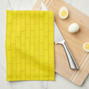 Linge De Cuisine Brick jaune