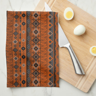 Linge De Cuisine Bright ethnic striped pattern.