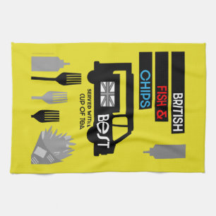 Linge De Cuisine British Classic Fish and Chips