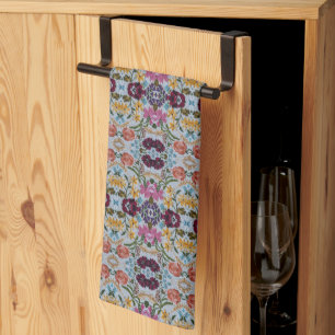 Linge De Cuisine Broderie florale Motif avec de belles fleurs